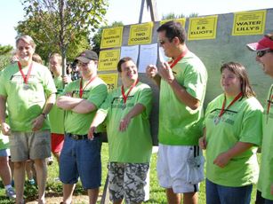 Getting their awards